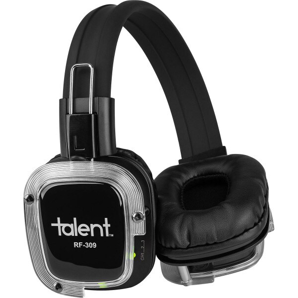 Main product image for Talent RF-309 Silent Disco 3-Channel Headphones with 233-352